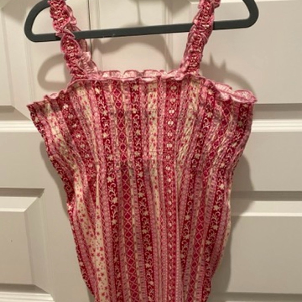 The Children's Place Pink Red Patterned Tank Top